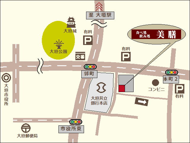 美膳　access-map